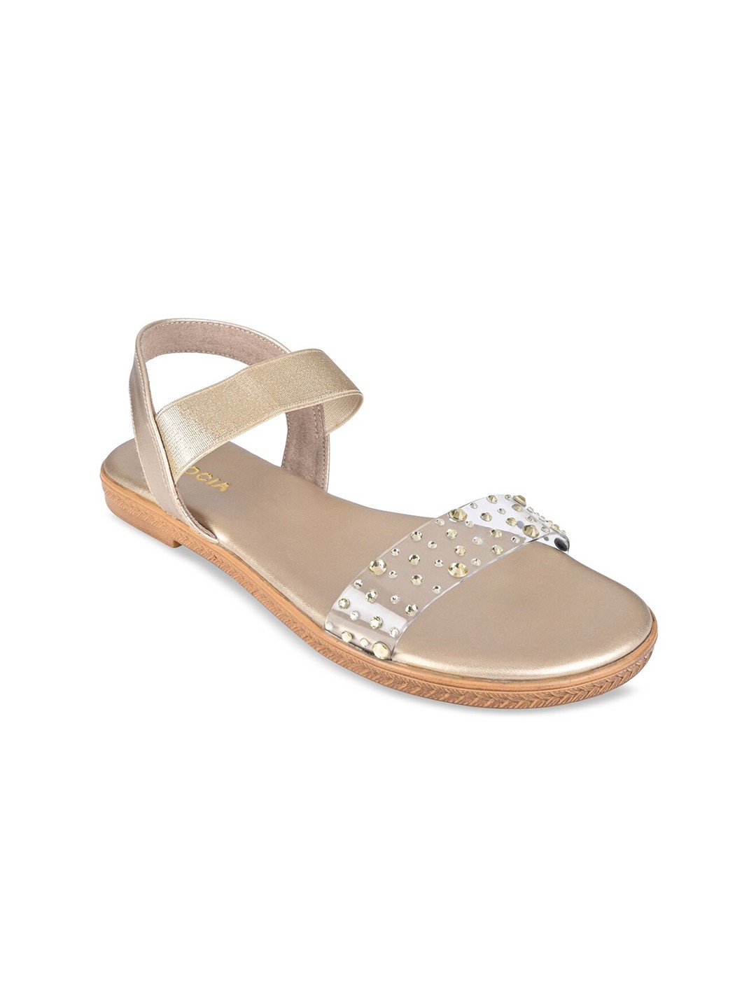 

Rocia Women Embellished Open Toe Flats, Gold