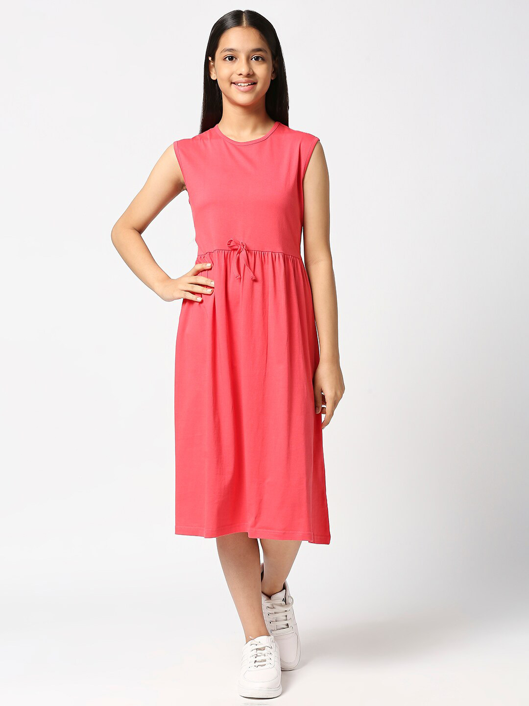

JUSTICE Coral A-Line Midi Dress