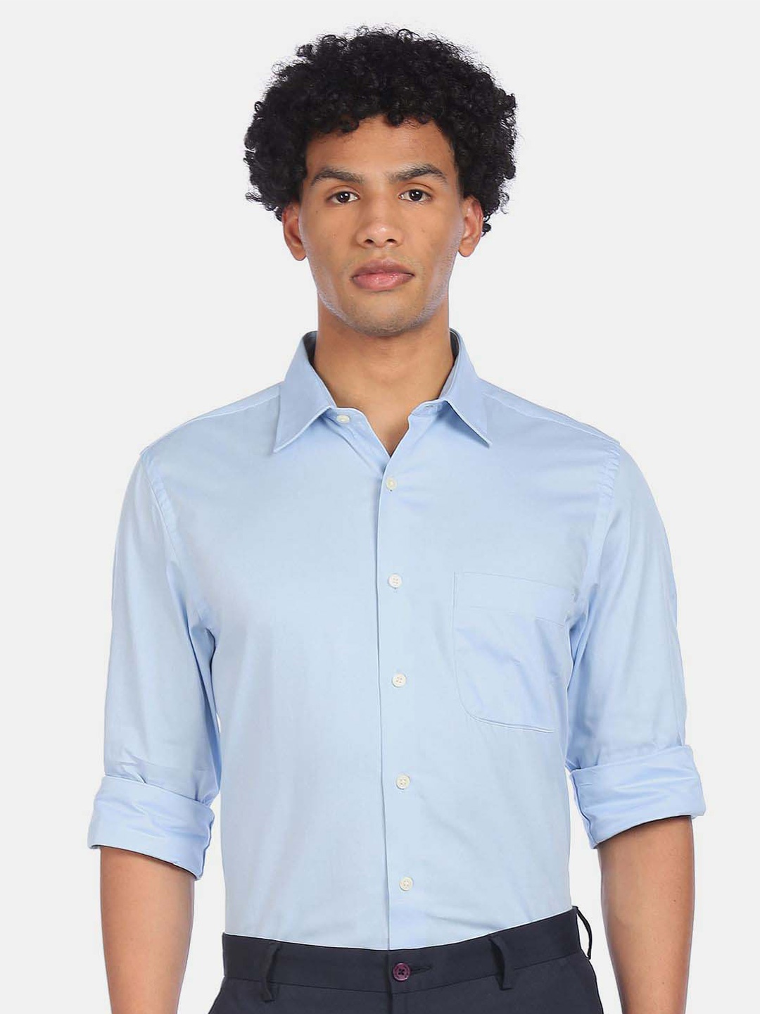 

Arrow Men Blue Casual Shirt