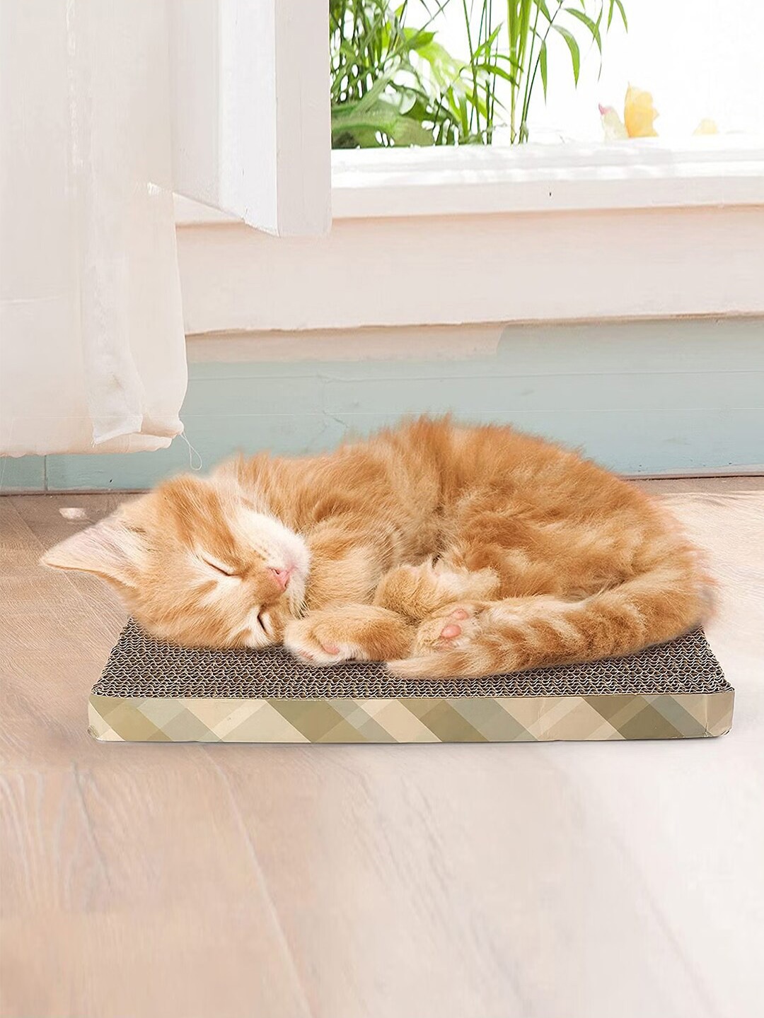 

Emily pets 3 Pieces Pet Scratchers Board Combo Set, Green