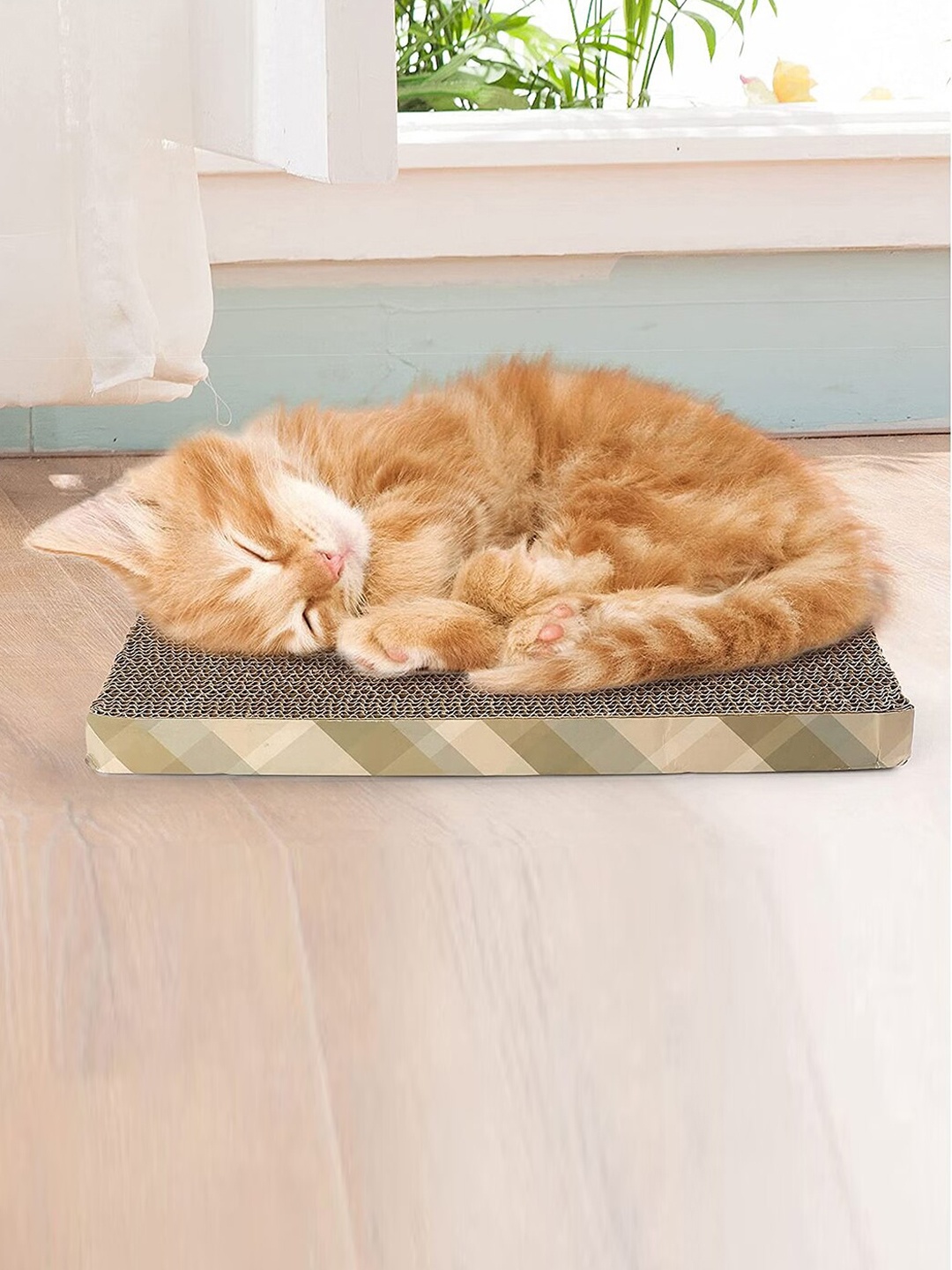 

Emily pets 3 Pieces Pet Scratchers Board Combo Set, Green