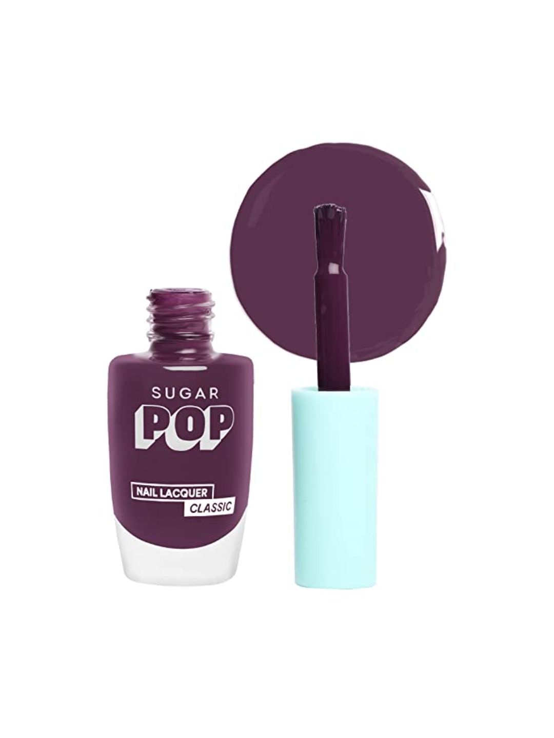 

SUGAR POP Quick Drying Long-Wear Glossy Classic Nail Lacquer 10 ml - Plum Pluck 30, Purple