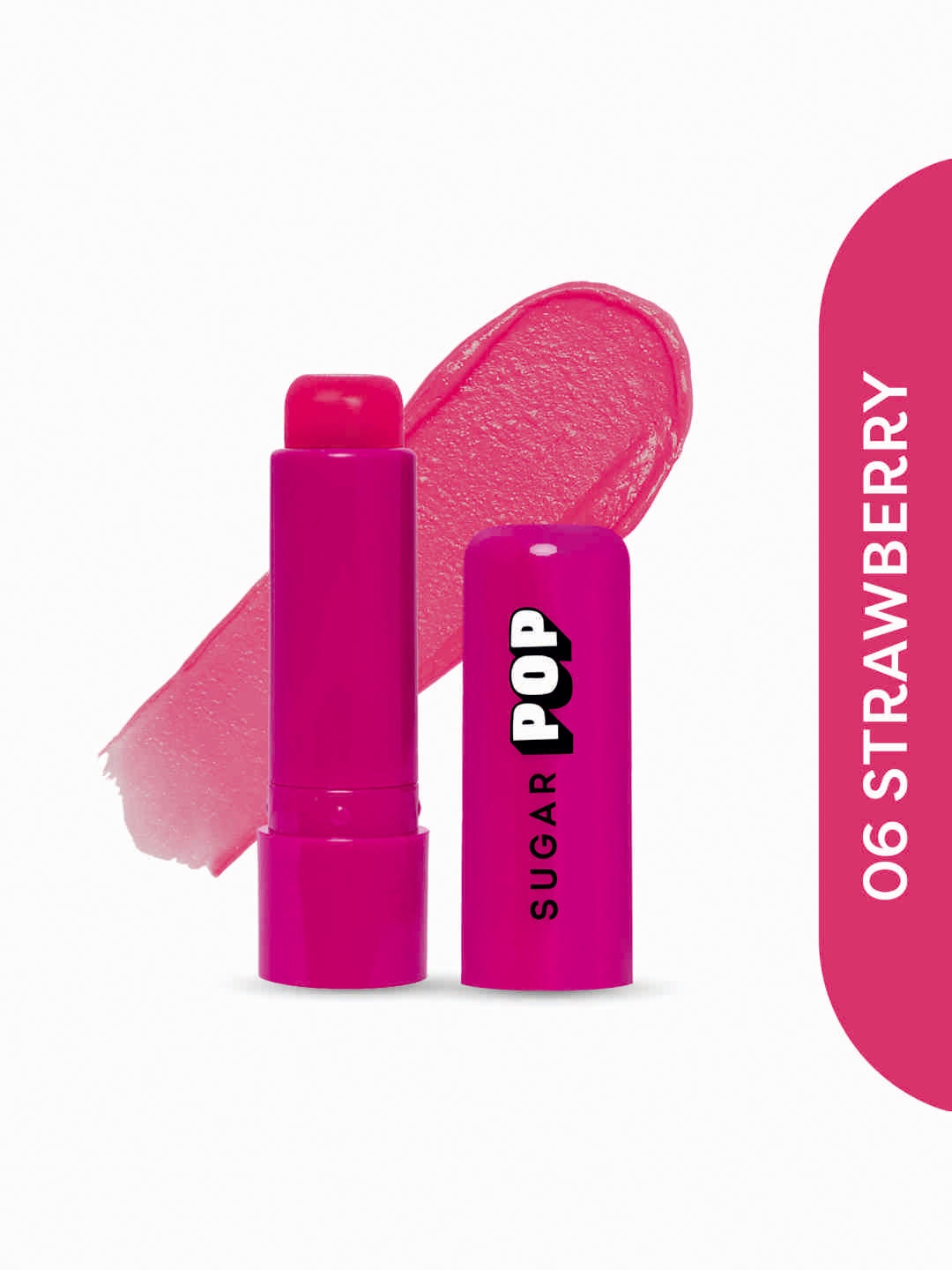 

SUGAR POP Nourishing & Hydrating Tinted Lip Balm with Shea Butter 4.5 g - Strawberry 06, Pink