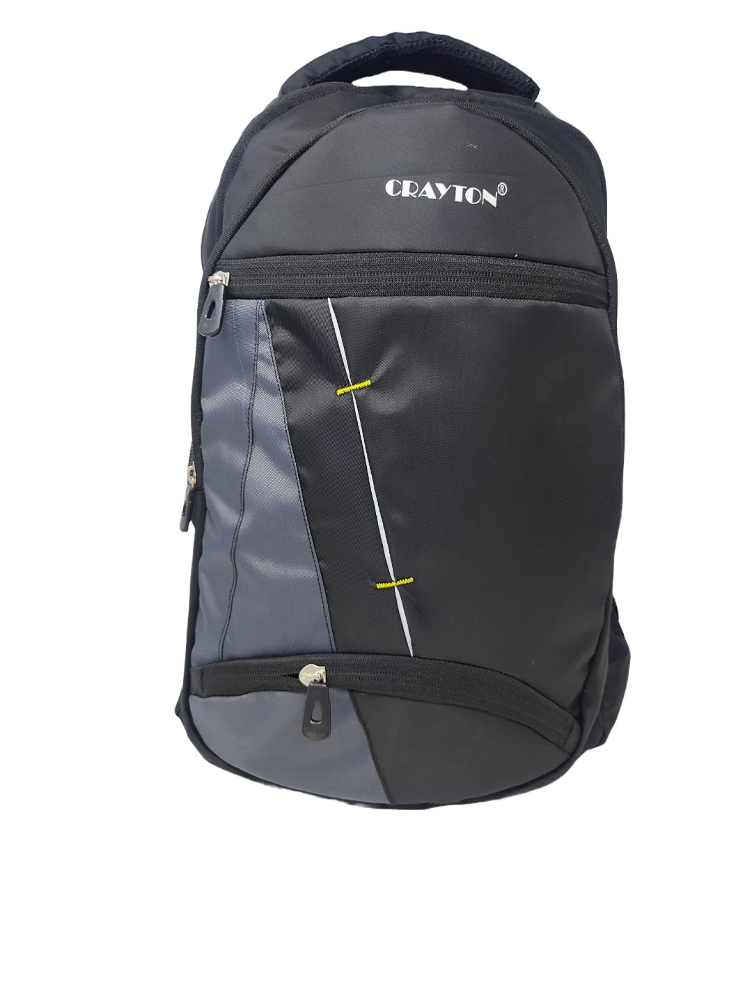 

CRAYTON Colourblocked Backpack with Compression Straps, Black