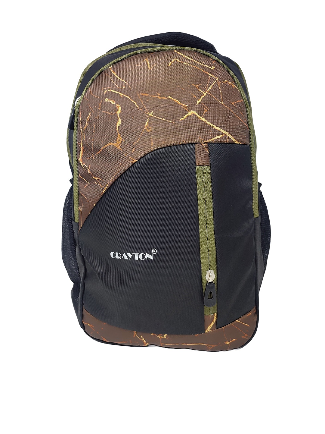 

CRAYTON Printed Nylon Backpack, Black