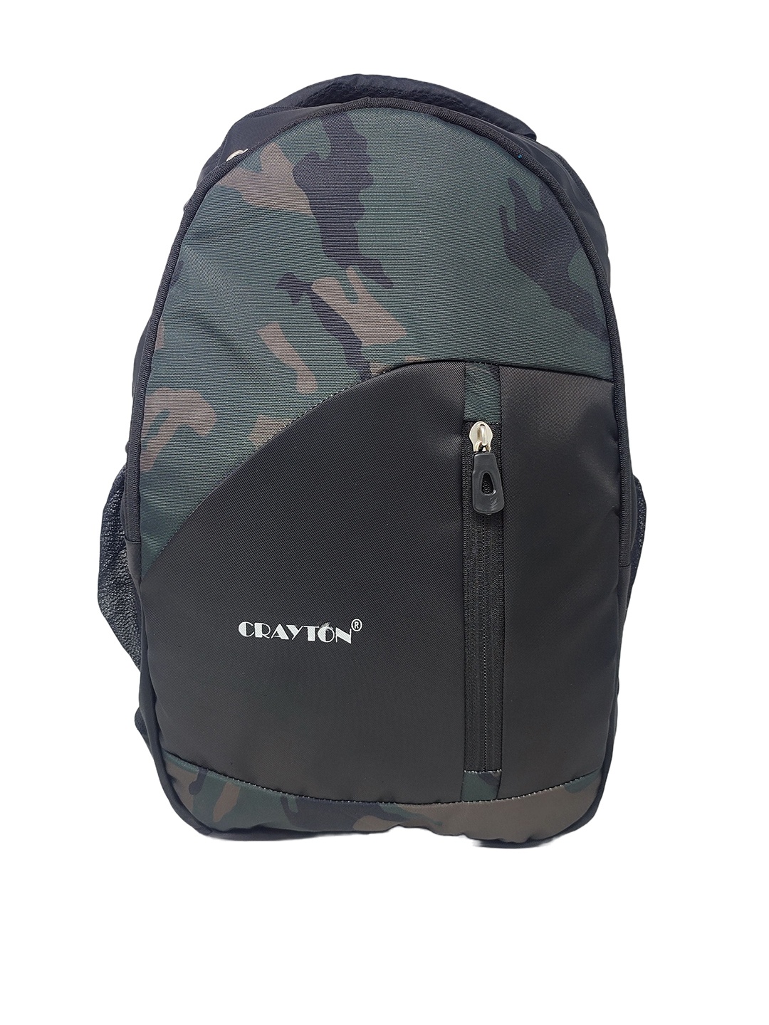 

CRAYTON Camouflage Backpack with Compression Straps, Black