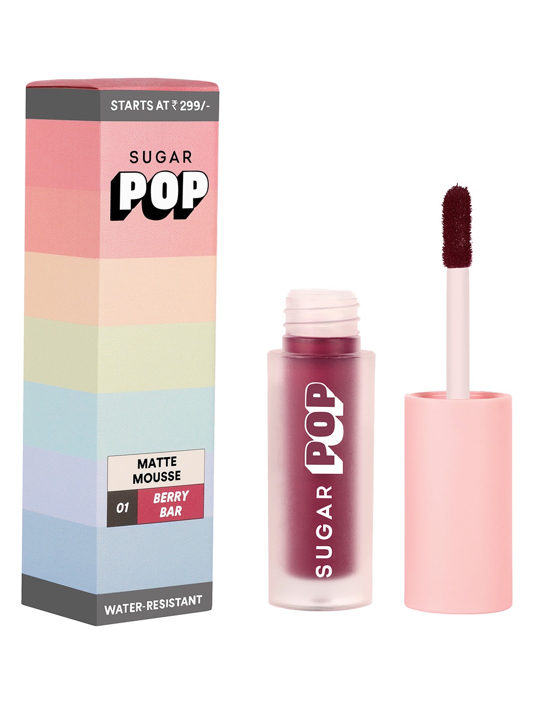 

SUGAR POP Matte Mousse Water Resistant Liquid Lipstick 3.2 ml - Berry Bar 01, Magenta