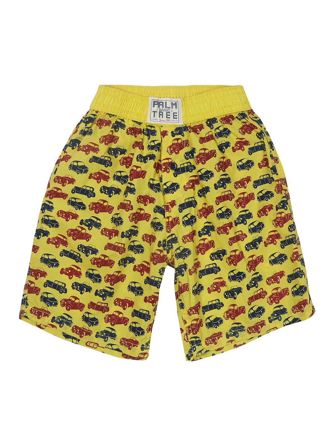 

Palm Tree Boys Yellow Printed Regular Fit Regular Shorts