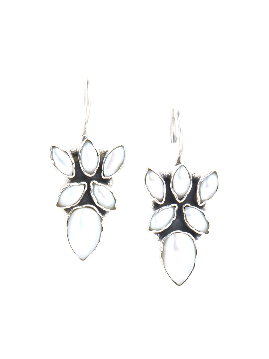 

ahilya Silver-Plated Contemporary Drop Earrings, Gold