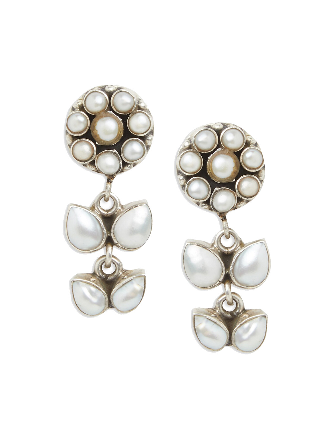 

ahilya 92.5 Sterling Silver Contemporary Drop Earrings