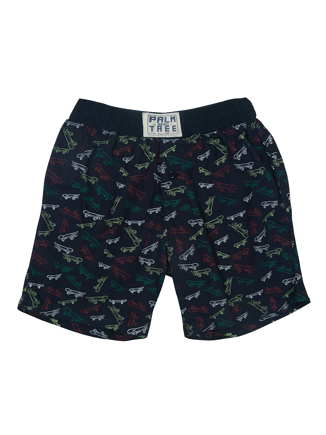 

Palm Tree Boys Blue Printed Regular Shorts