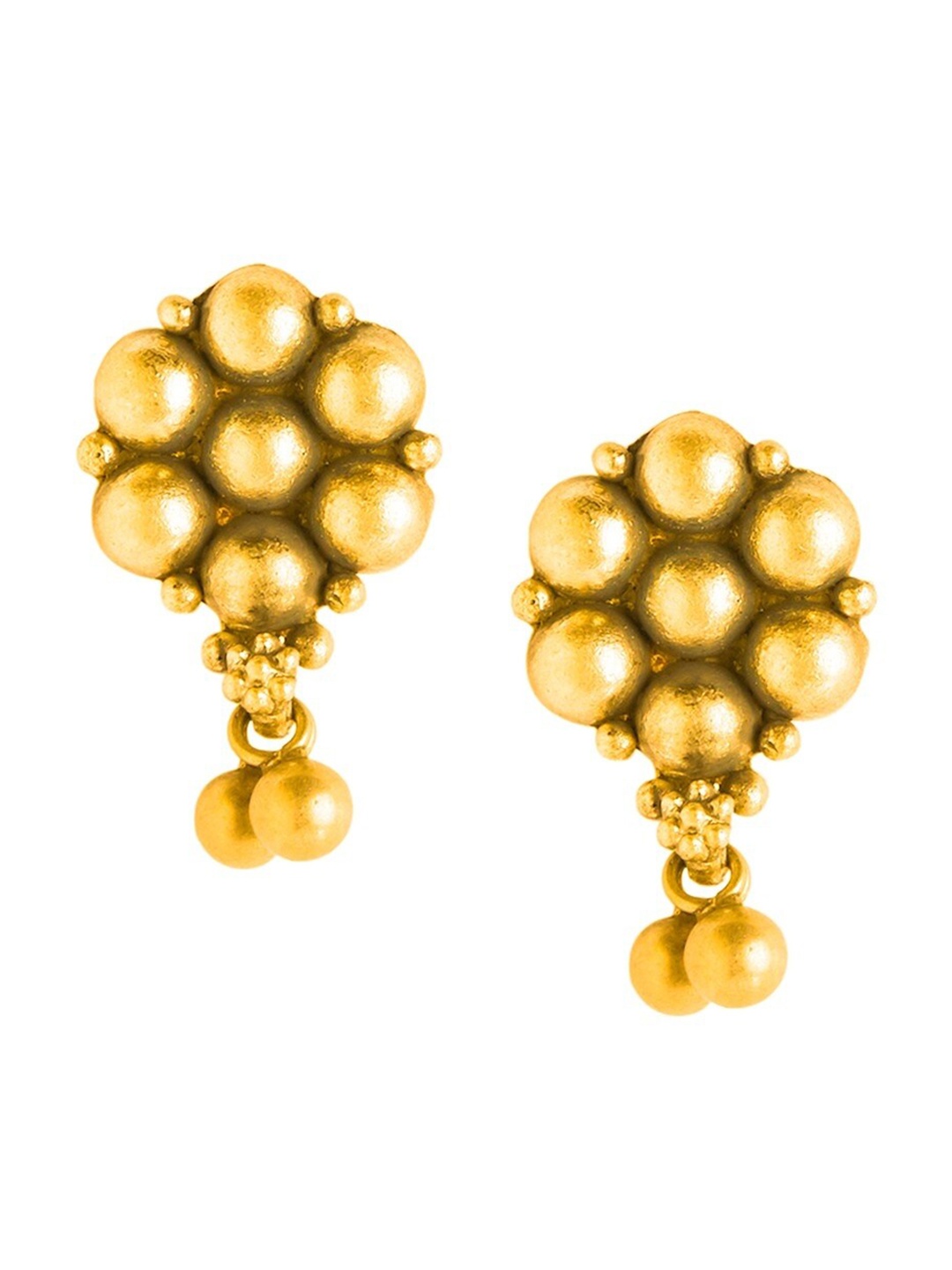 

ahilya Gold-Plated Contemporary Drop Earrings