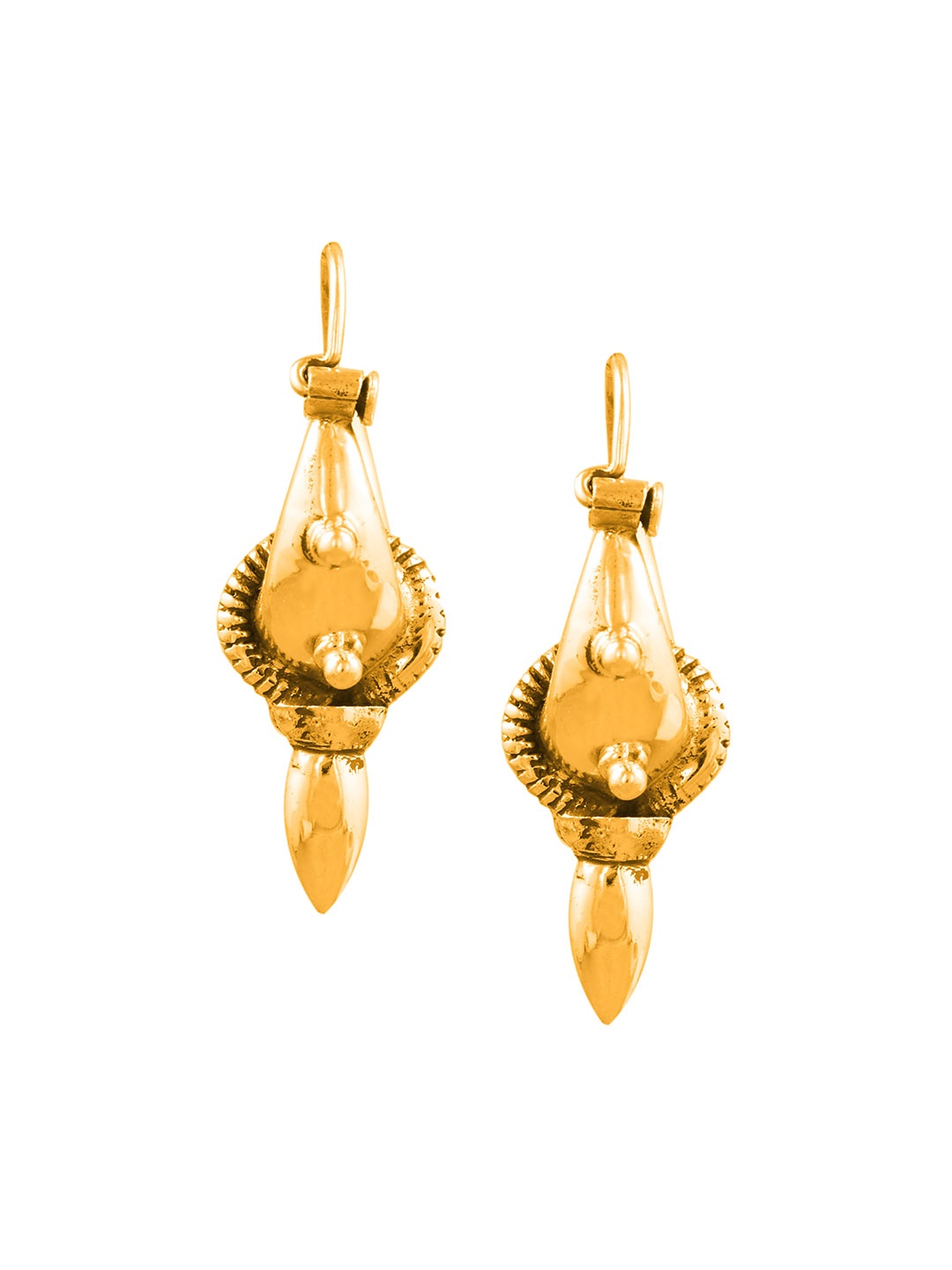 

ahilya Gold-Toned Contemporary Studs Earrings