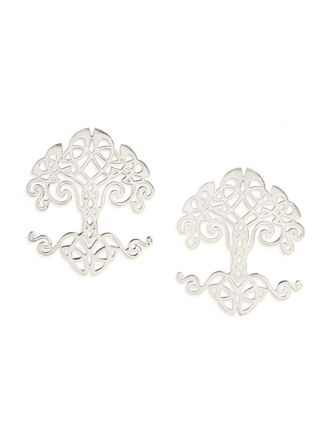 

ahilya Gold-Plated Contemporary Drop Earrings