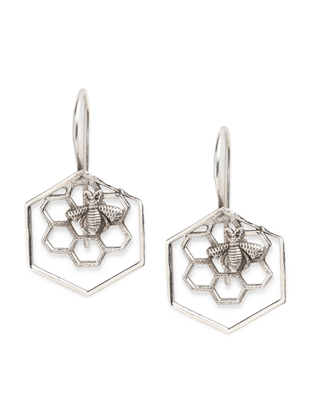 

ahilya 92.5 Sterling Silver Contemporary Drop Earrings