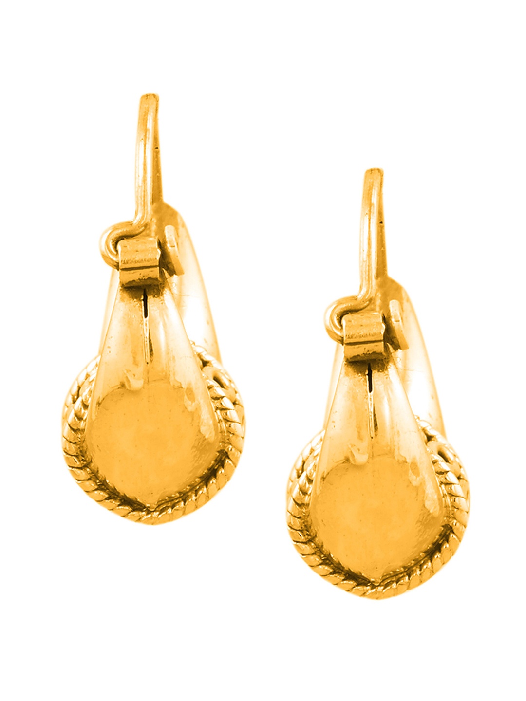 

ahilya Gold-Plated Contemporary Hoop Earrings