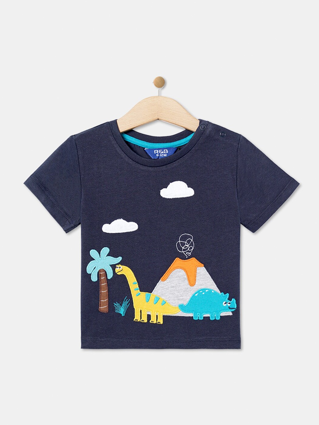 

R&B Boys Printed T-shirt, Blue