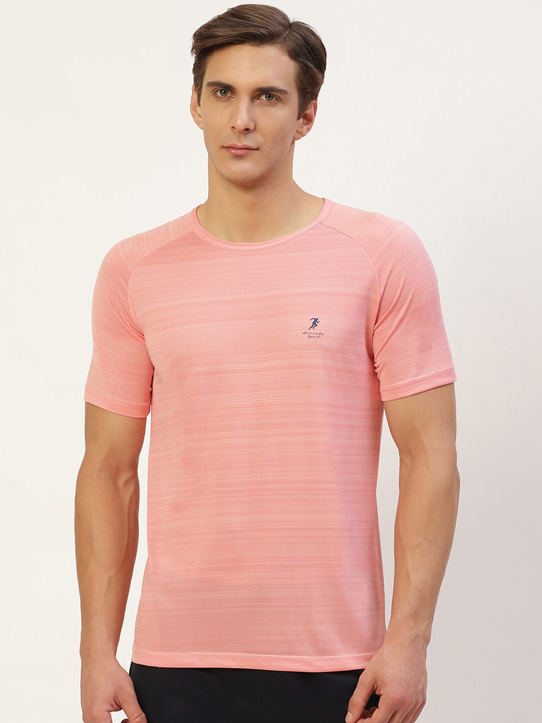 

ARMISTO Men Mid-Rise T-Shirt With Shorts, Pink