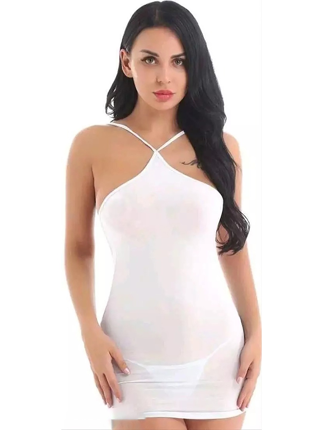 

AROUSY Net Baby Doll, White