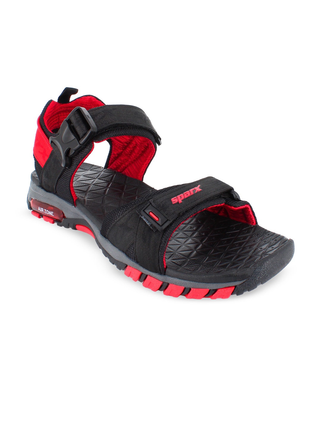 

Sparx Men Textured Sports Sandals, Black