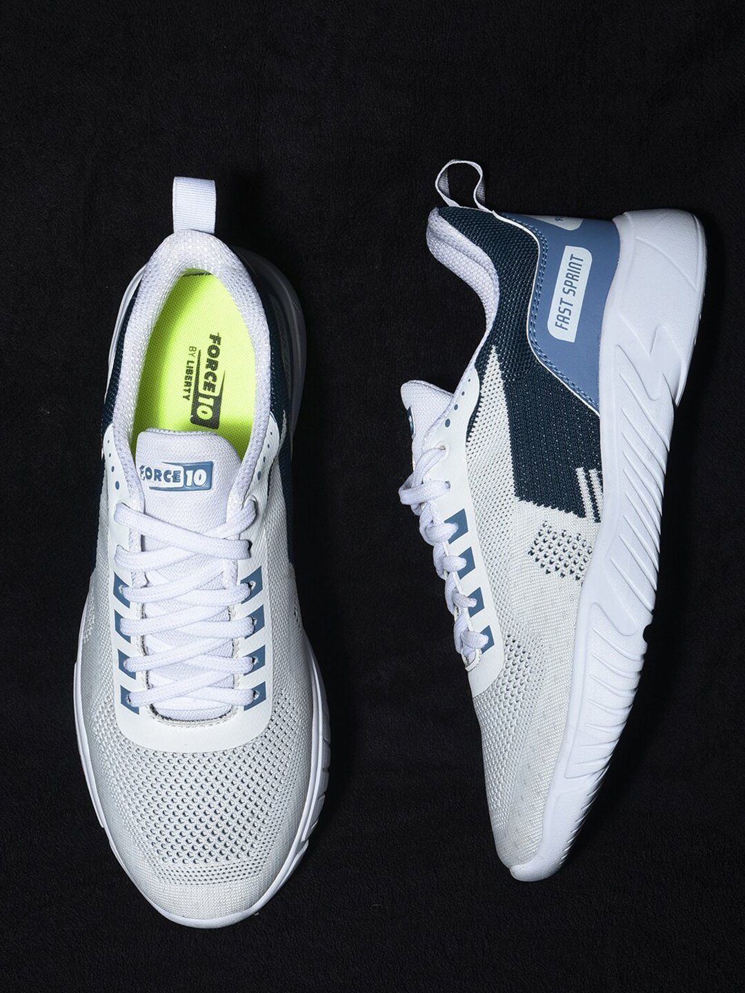 

Liberty Men Mesh Running Non-Marking Shoes, White