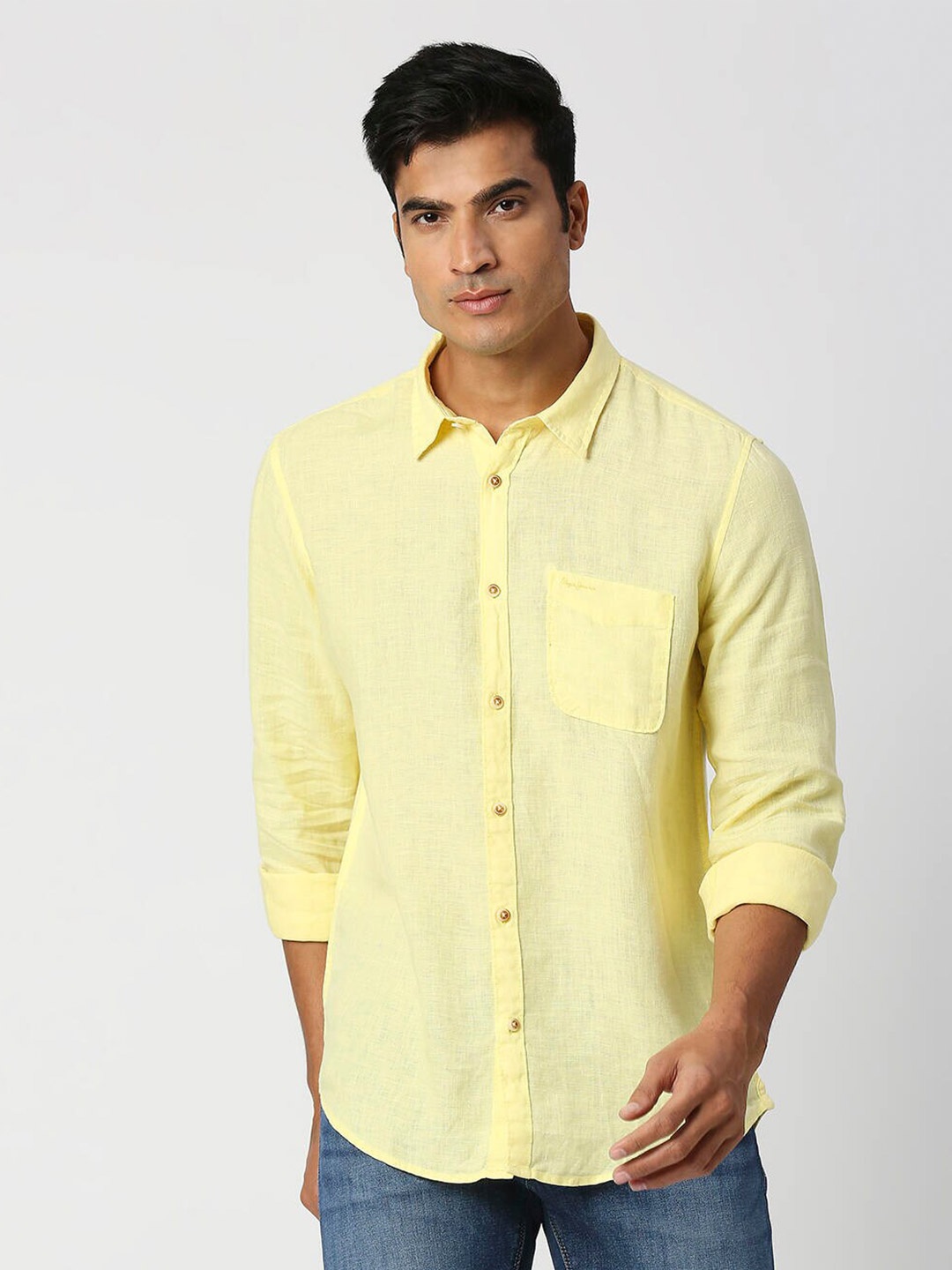 

Pepe Jeans Linen Casual Shirt, Yellow