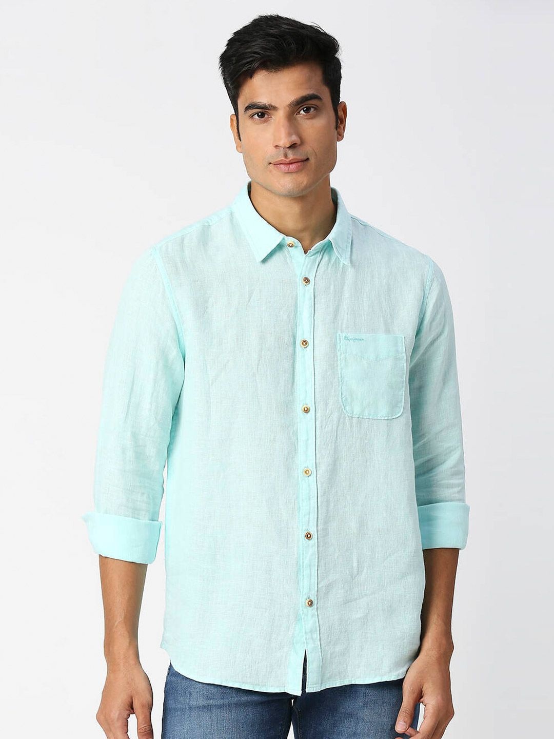 

Pepe Jeans Relaxed Casual Linen Shirt, Blue