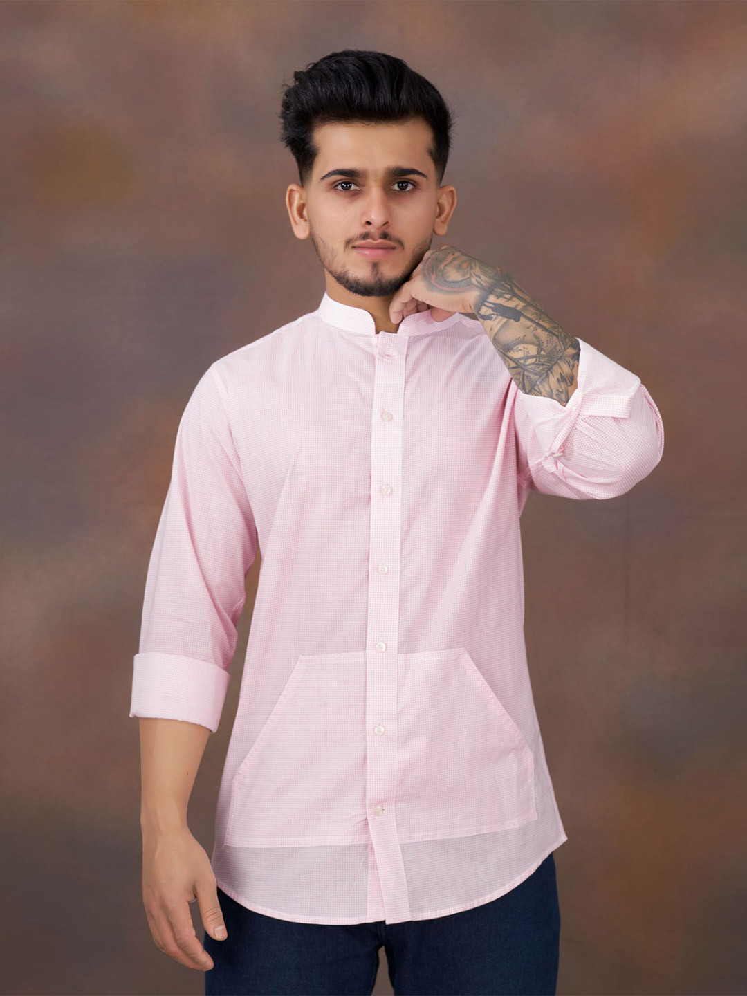 

FRENCH CROWN Men Pink Standard Casual Shirt