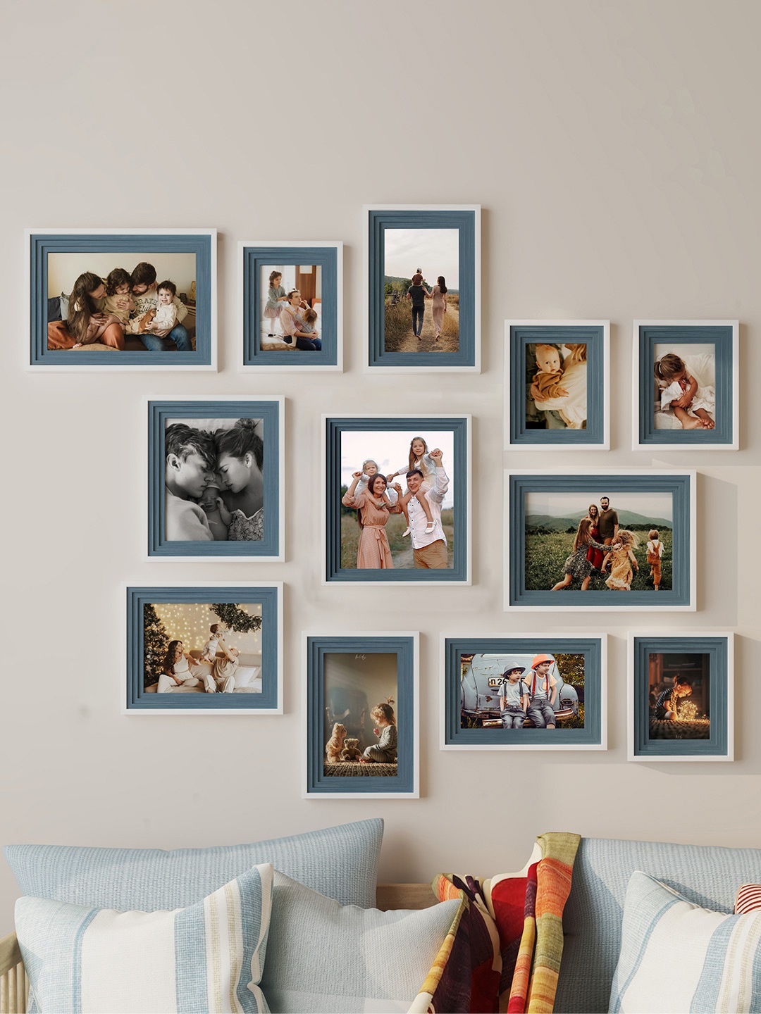 

Art Street 12 Pcs Blue Idolatry Wall Photo Photo Frames