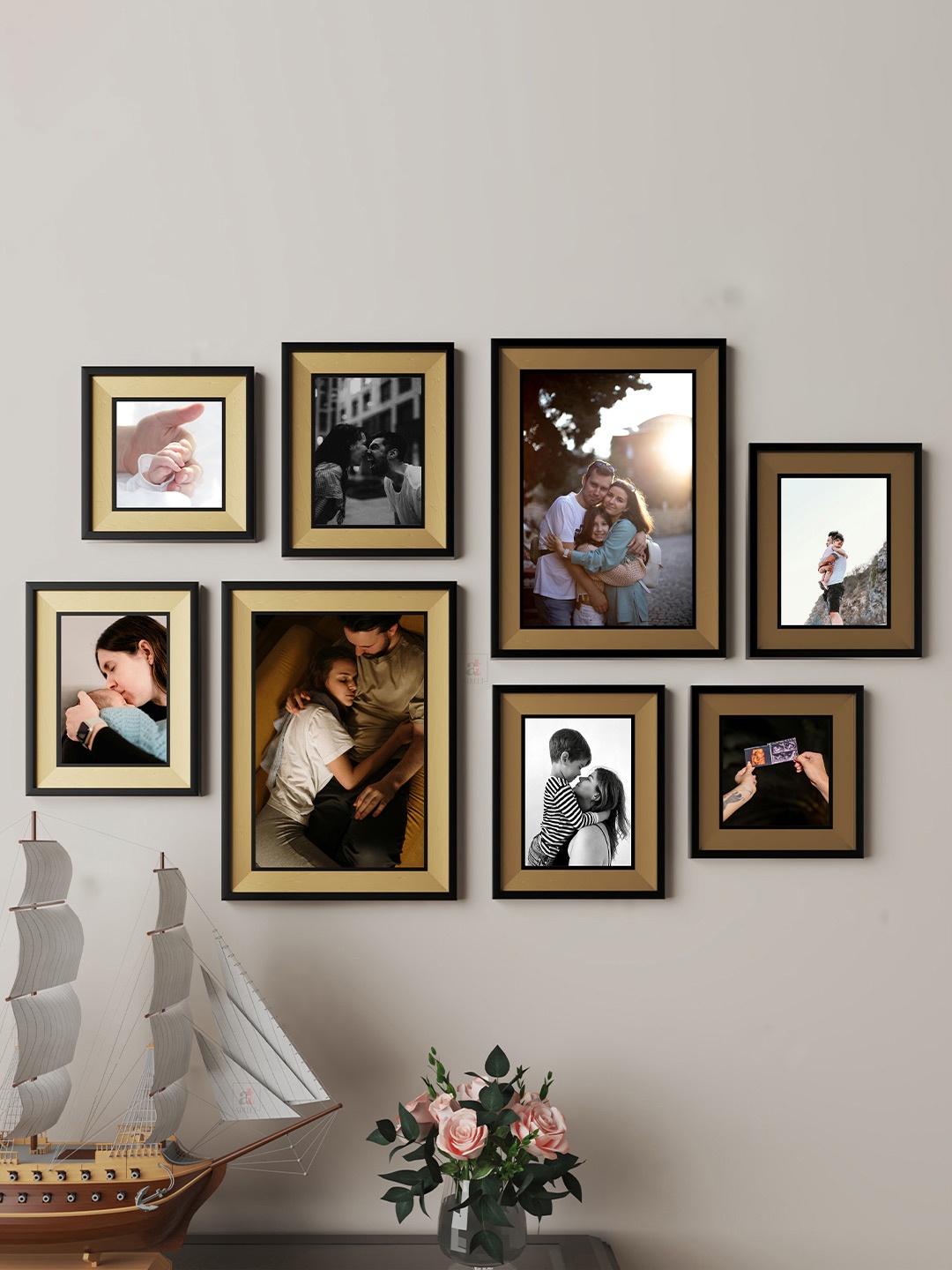 

Art Street Zest 8 Pcs Brown Wall Photo Frames