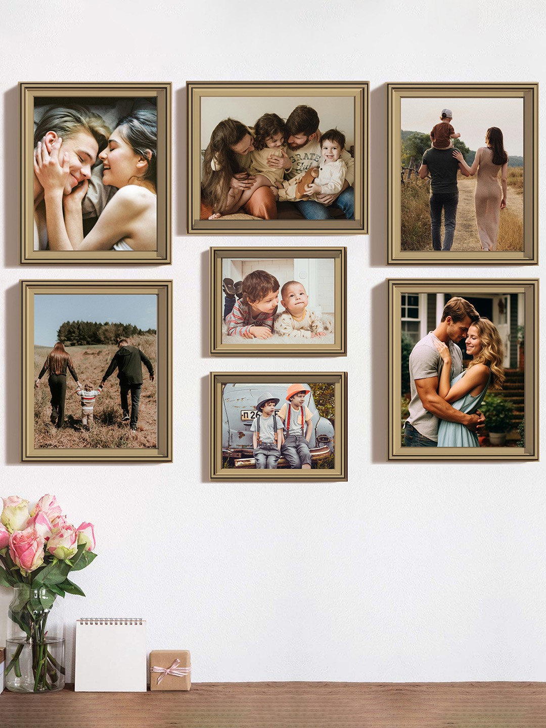 

Art Street 6-Pcs Grey Wooden Photo Frames