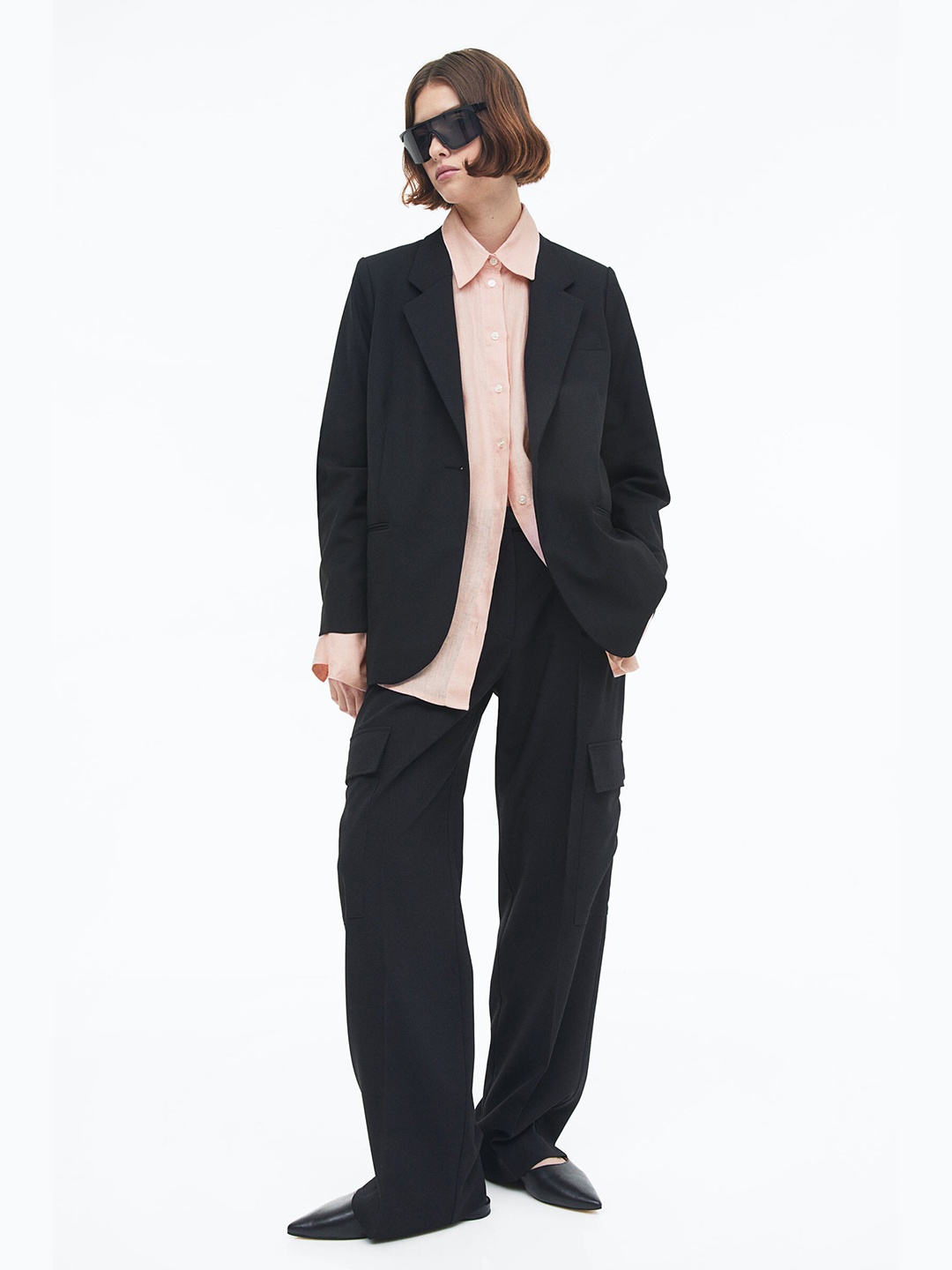

H&M Women Linen Shirt, Pink
