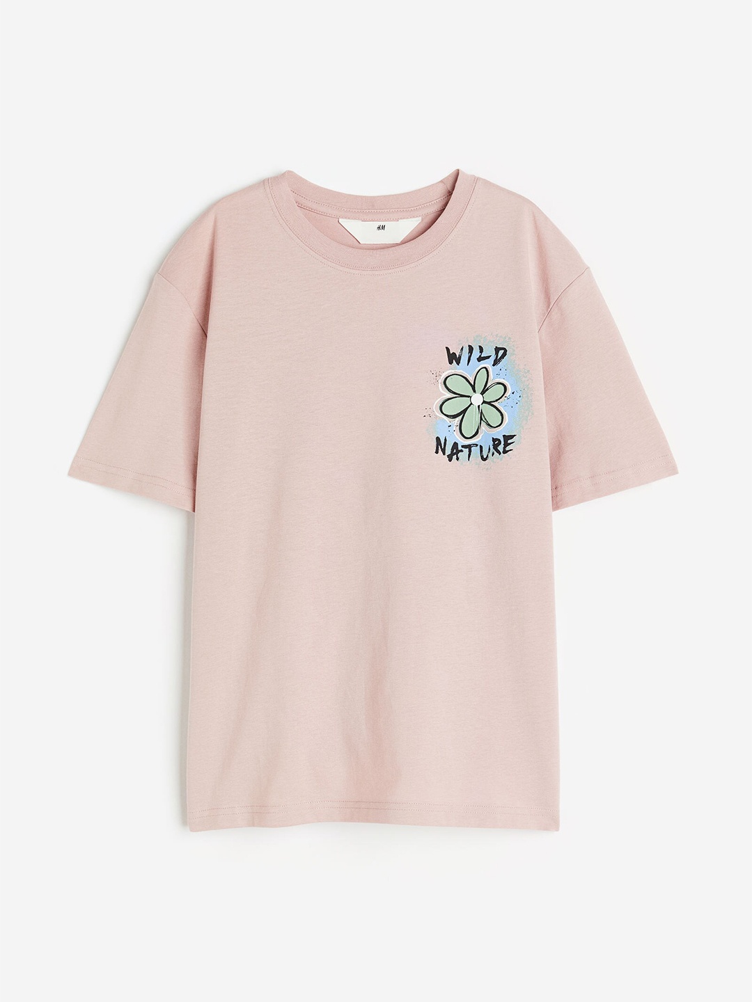 

H&M Boys Pure Cotton Printed Jersey T-shirt, Pink