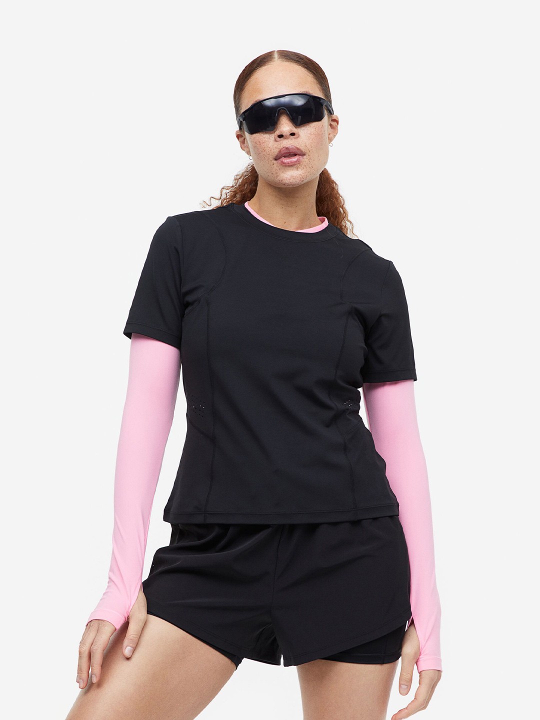 

H&M Dry Move Sports Top, Black
