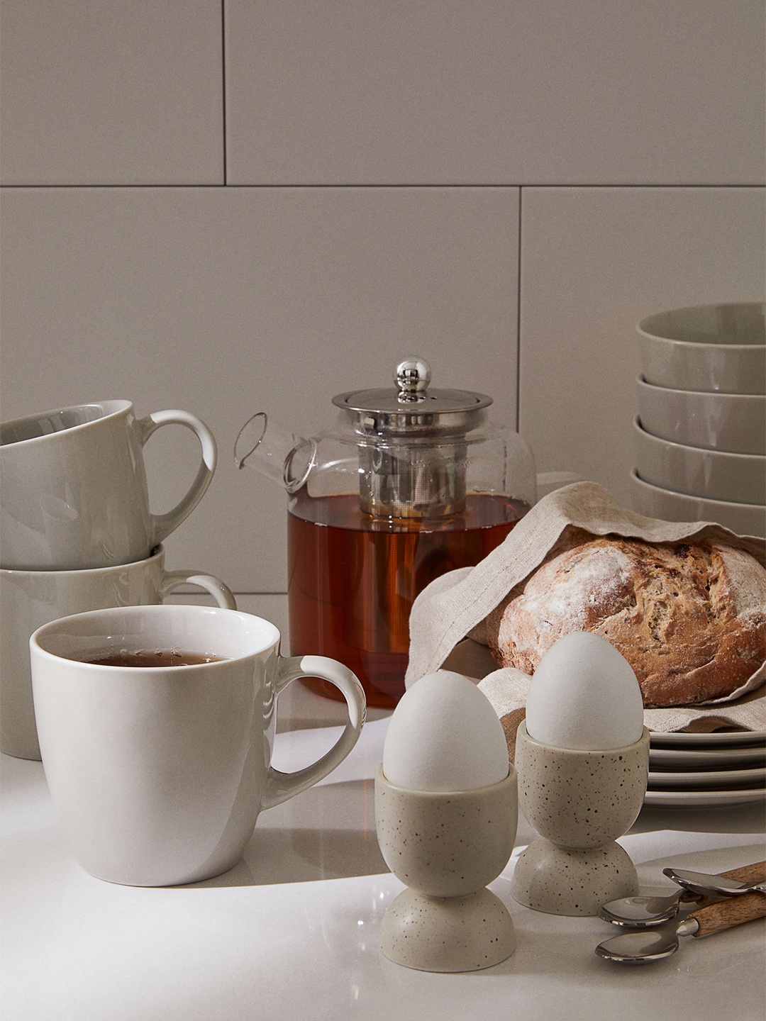 

H&M Beige 2-Pack Porcelain Mugs