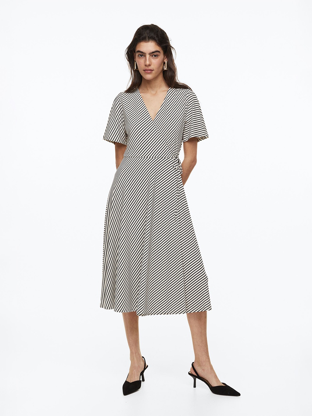 

H&M Jersey Wrap Dress, White