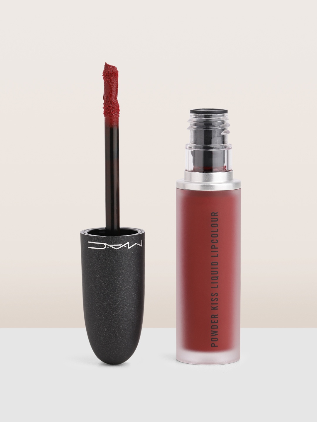 

M.A.C Powder Kiss Non-Drying Longwearing Liquid Lip Colour 5 ml - Fashion, Sweetie 995, Maroon