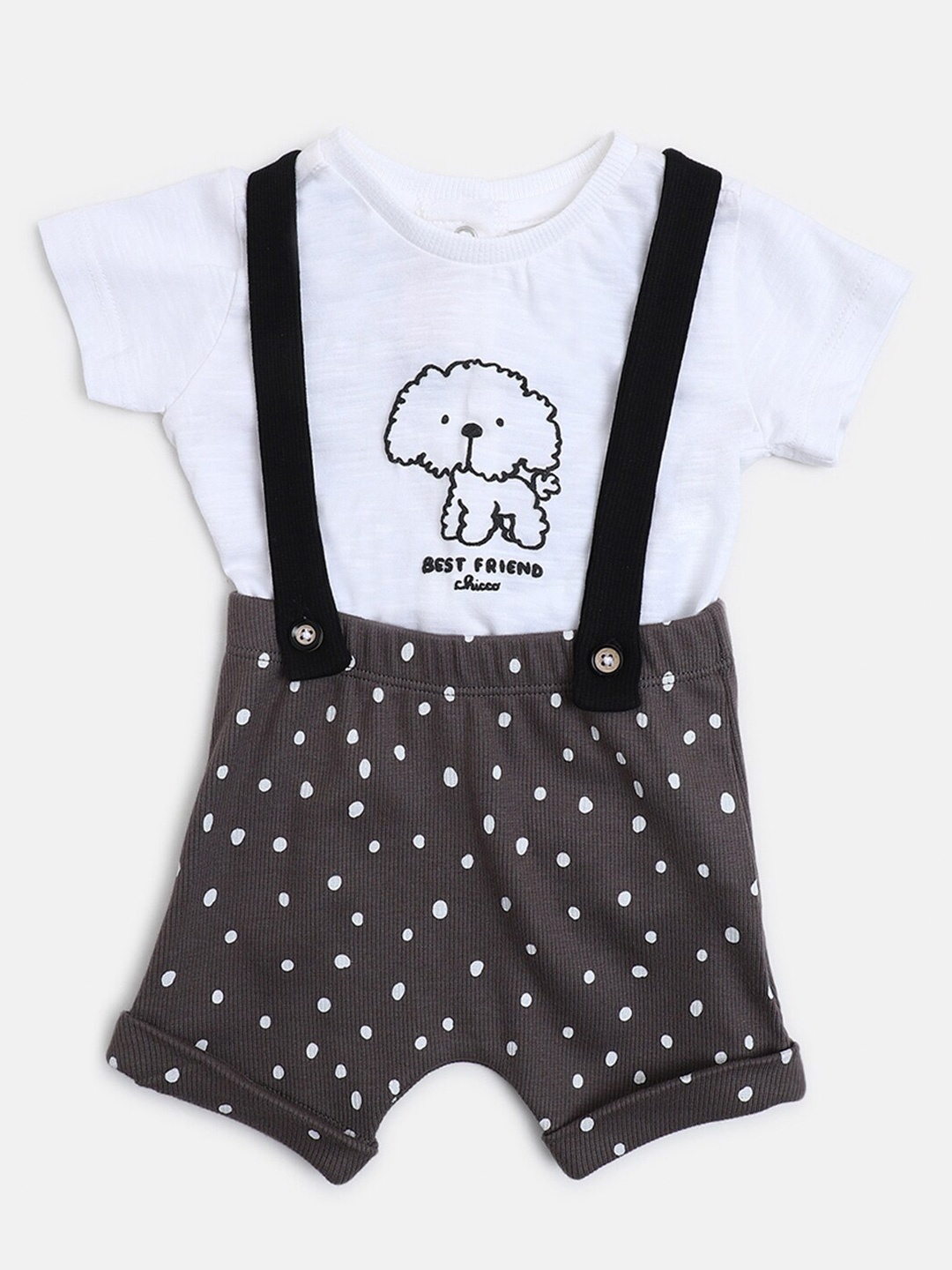 

Chicco Kids Printed T-shirt with Shorts, White