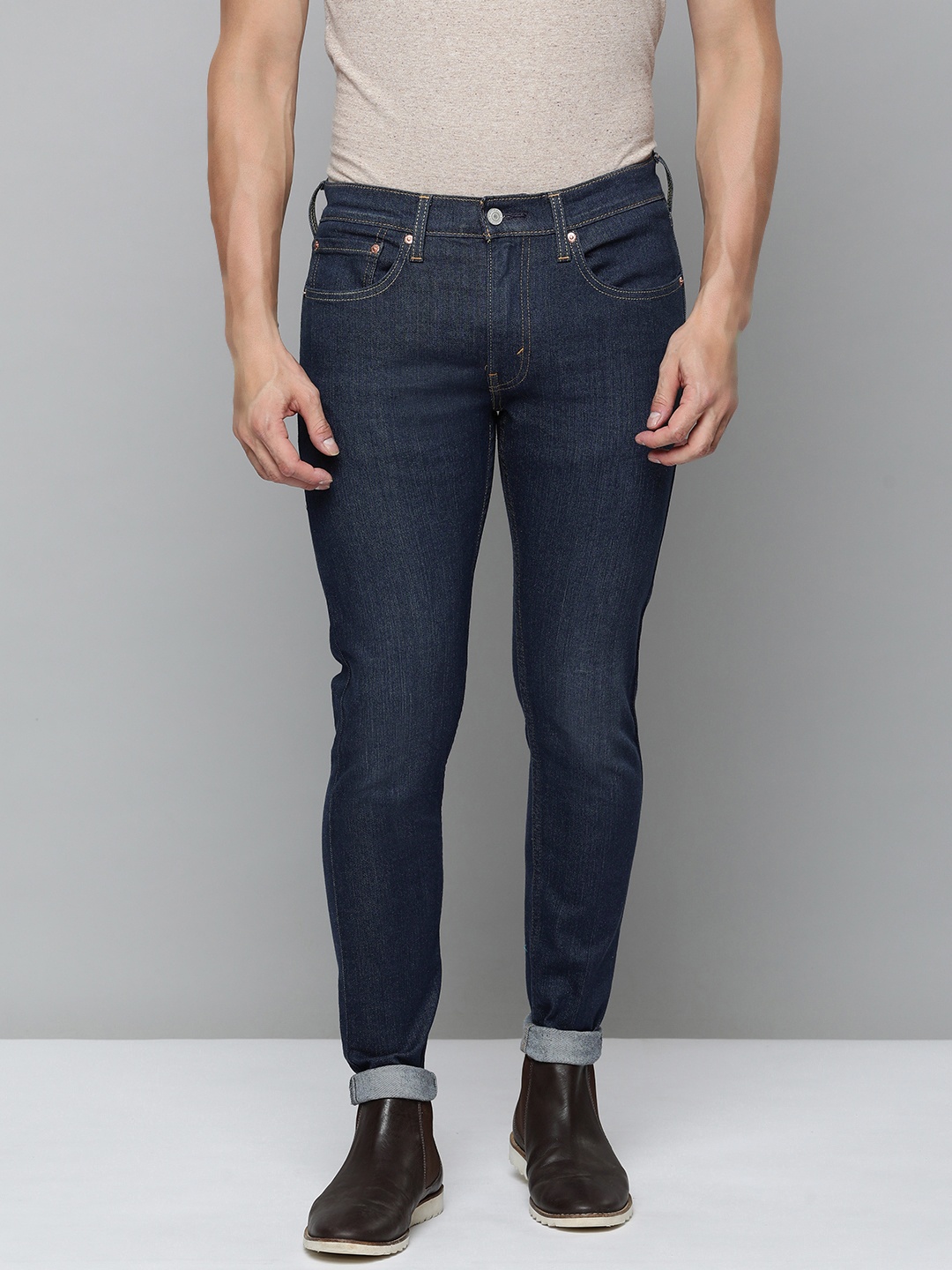 

Levis Men Skinny Fit Light Fade Stretchable Jeans, Blue