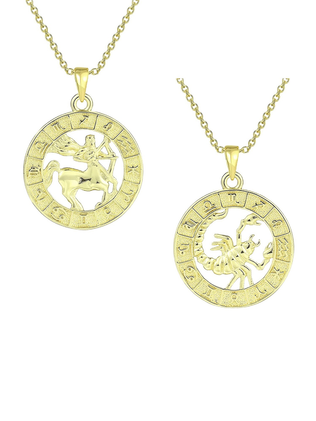 

Pinapes Set of 2 Gold-Plated Necklace