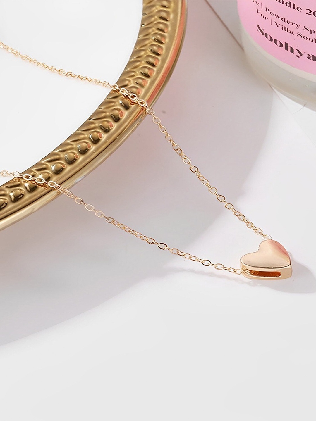 

Pinapes Pack Of 2 Gold-Plated 2 Layered Necklace