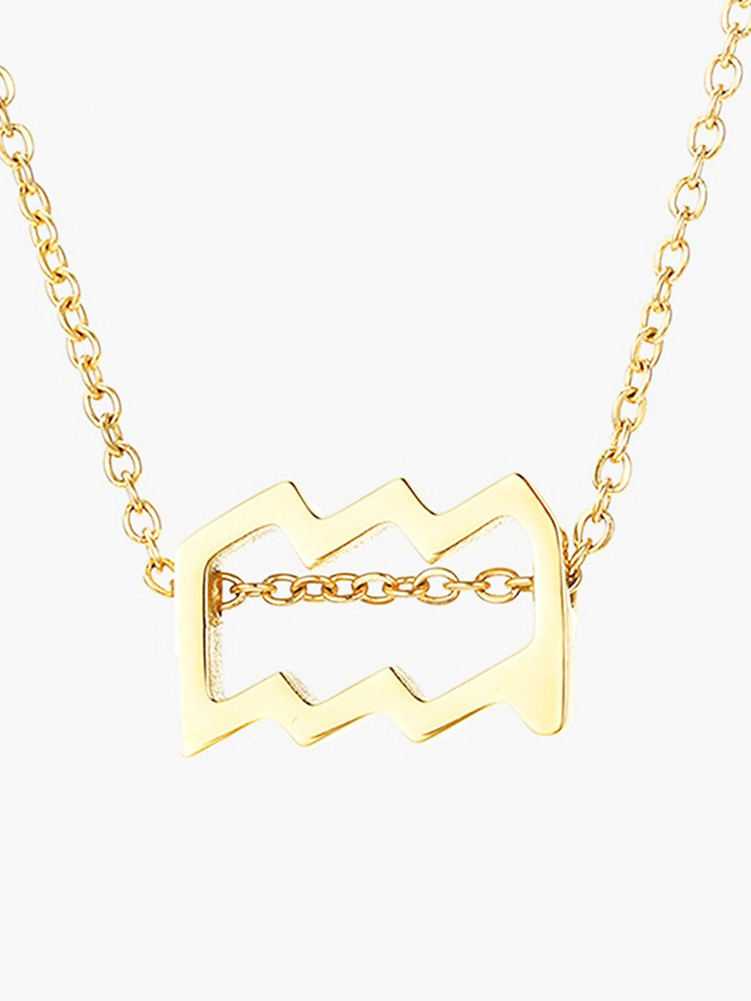 

Pinapes Set Of 2 Gold-Plated Aquarius & Aries Pendant Chains