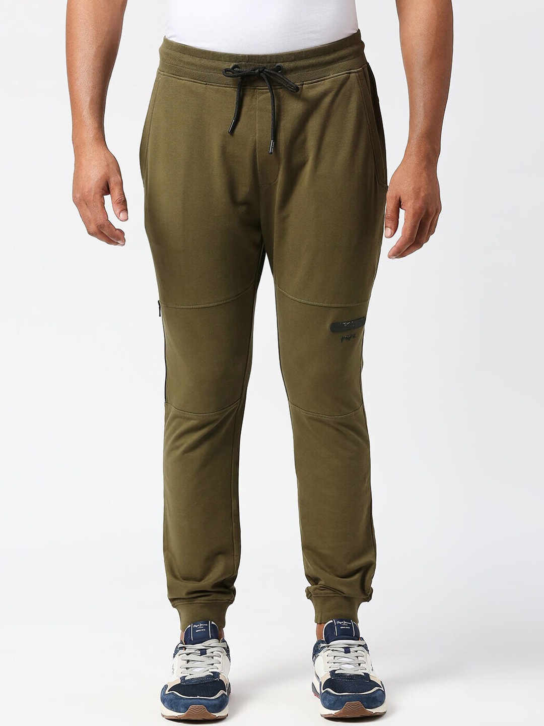 

Pepe Jeans Men Slim Fit Cotton Joggers, Green