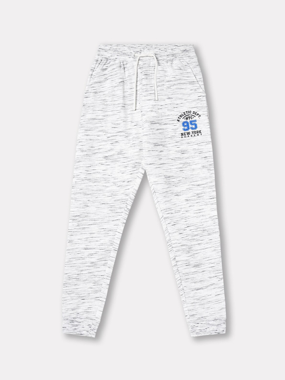 

R&B Boys Relaxed Fit Cotton Joggers, Grey