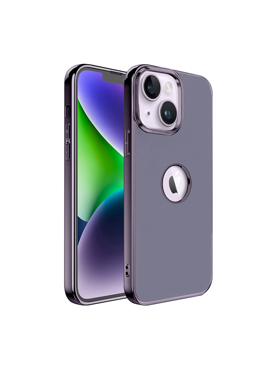 

Karwan Slim-Fit Ultra Thin & Lightweight iPhone 14 Plus Phone Back Cover With Metal Lens, Grey