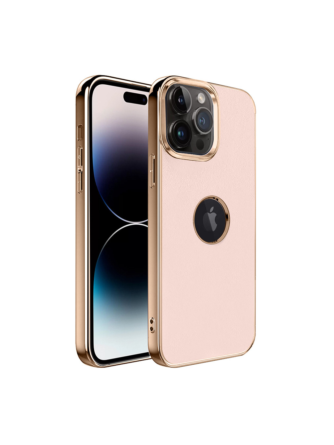 

Karwan Slim-Fit Ultra-Thin & Lightweight iPhone 14 Pro Phone Back Cover With Metal Lens, Pink