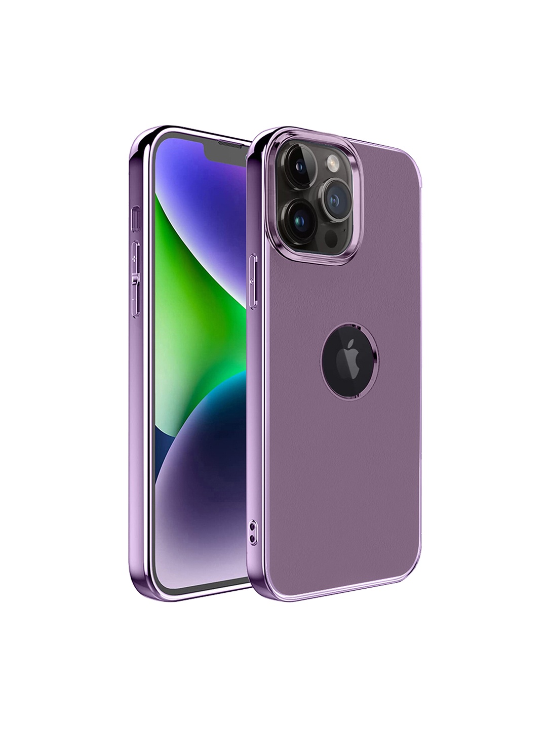 

Karwan Glossy IPhone 13 Pro Max Metal Lens Phone Back Case, Purple