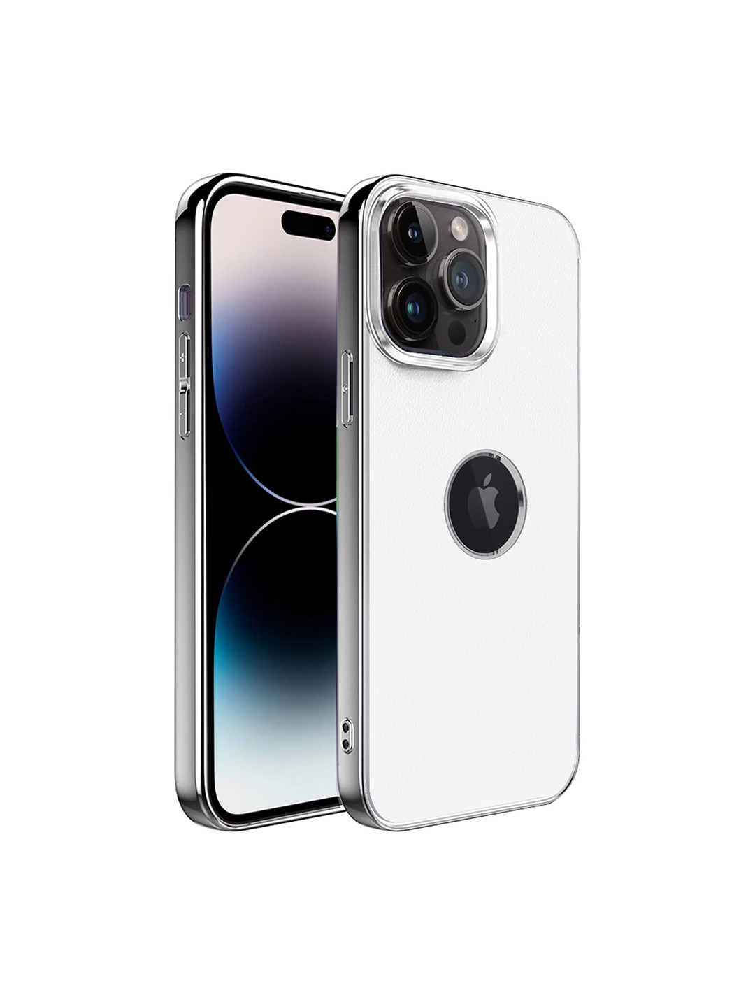 

Karwan Slim-Fit Ultra Thin & Lightweight iPhone 14 Pro Phone Back Cover With Metal Lens, White