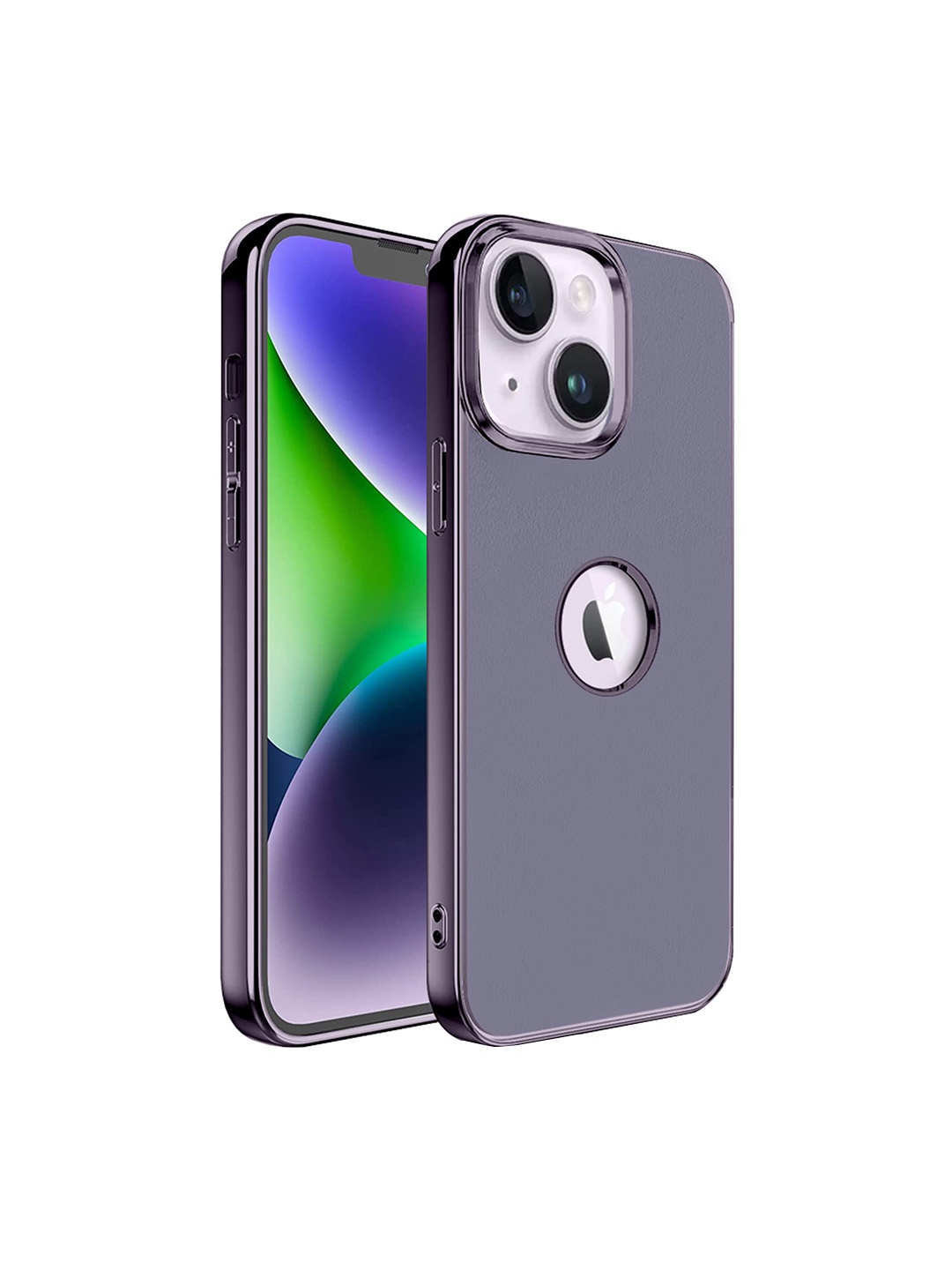 

Karwan Slim-Fit Ultra Thin & Lightweight iPhone 14 Phone Back Cover With Metal Lens, Grey
