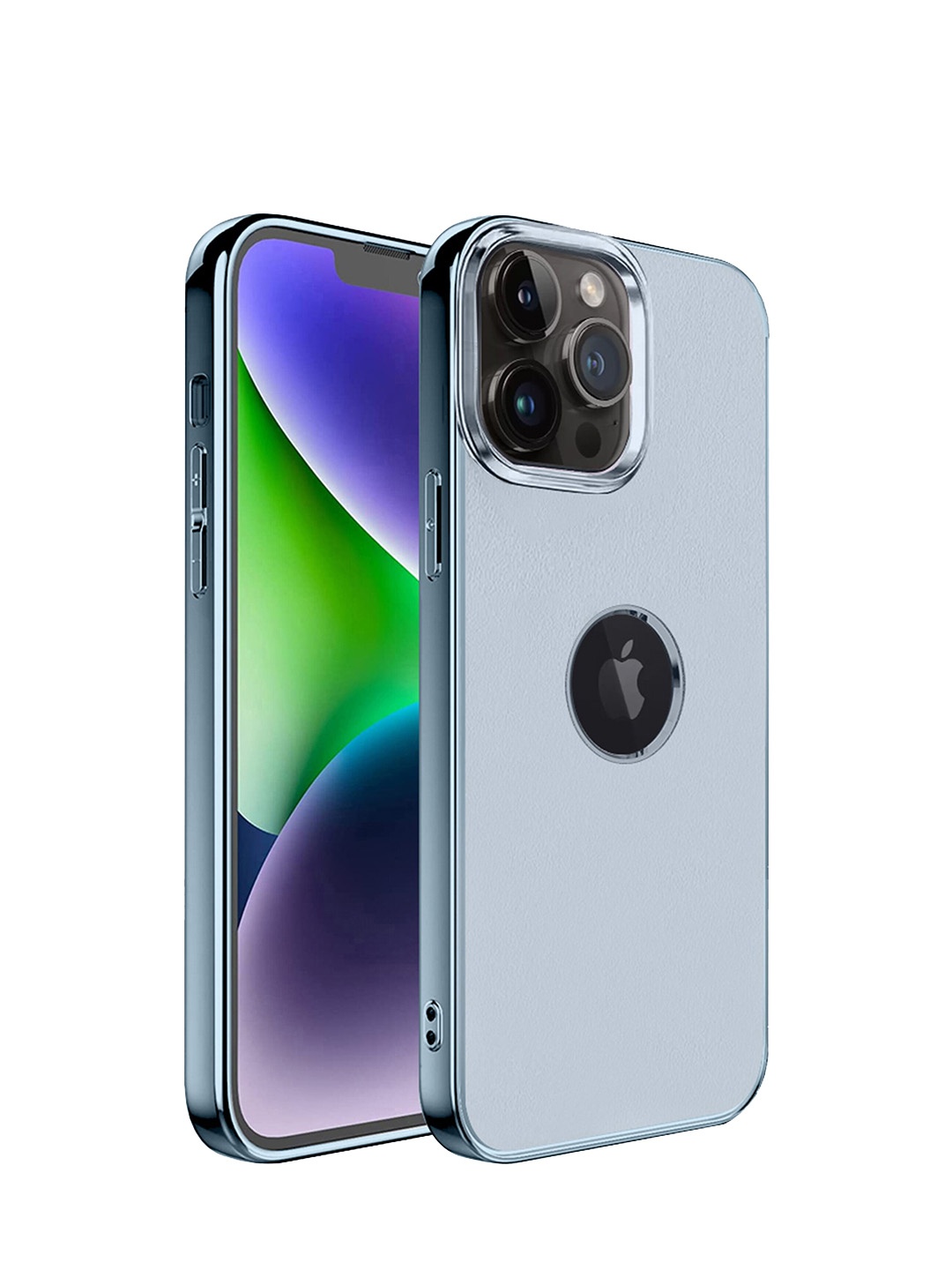 

Karwan iPhone 12 Pro Metal Lens Phone Back Cover, Blue